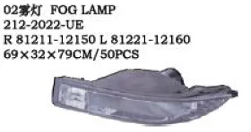 212-2022-UE OEM 81211-12150 81221-12160 VOOR TOYOTA COROLLA SEDAN 'ZUID-AFRIKA/EUROPESE TYPE Auto mistlamp mistlamp