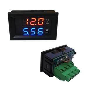 H28UI410 DC Ammeter Tegangan Digital, Tampilan Ganda Ammeter 100V20A dengan Shunt dengan Penyetelan Halus