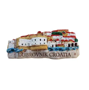 Tùy Chỉnh Made Resin Magnet Dubrovnik Lưu Niệm Tủ Lạnh Nam Châm Croatia Quà Lưu Niệm