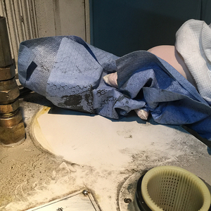 25X30cm Cellulose Industrial Enchanced Wiper <strong>Blue</strong> Cleaning Paper <strong>Roll</strong> - Product Image 3