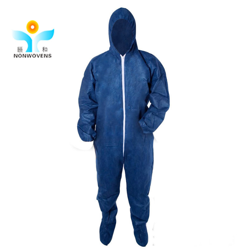 white blue disposable food industry coverall work coverall protective workwear coveralls safety