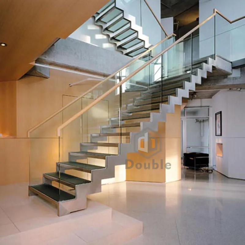 वाणिज्यिक धातु सीढ़ियों/निर्माण संगमरमर सीढ़ी/आंतरिक सीढ़ी