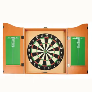 Fabriek Groothandel Houten Mdf Kast Dartbord Voor Bristle Dartbord En Papier Dartbord