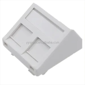 French type Plastic dual ports angled 45*45mm faceplate