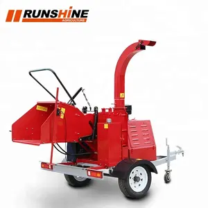 CE approved forestry machinery 22hp cheap diesel wood chipper