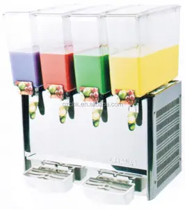 9L/10L koud & hot dispenser/4 tank vruchtensap dispenser/sap cooling machine