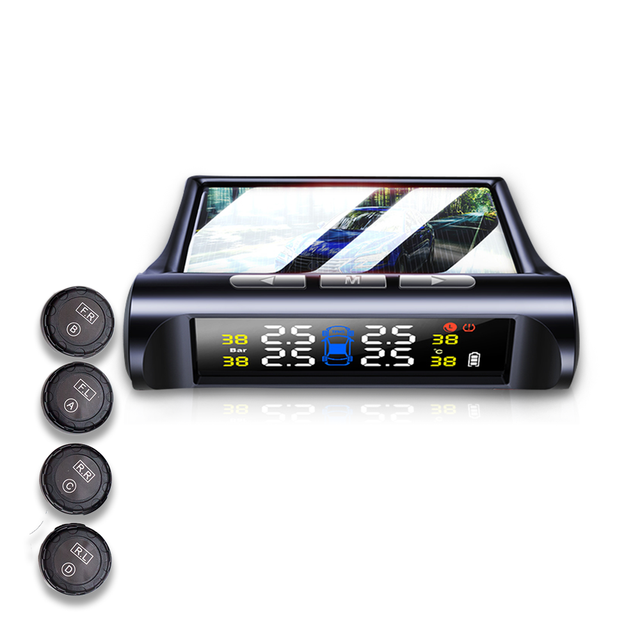 Hot Sale Smart Wireless Solar-powered Tire Pressure Monitor System Tpms Sensor