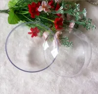 Bola de plástico transparente para manualidades, esfera transparente de acrílico para Navidad