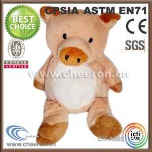 Material de la felpa oferta de la fábrica de la cerdo del bebé <span class=keywords><strong>juguetes</strong></span> - Product Image 6