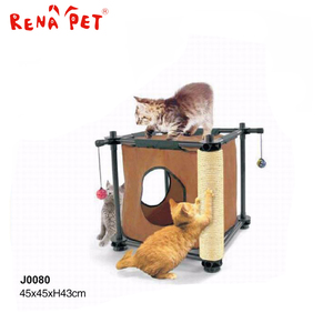 J0080 quality primacy plastic cat tunnel cat tree home scraper - Product Image 1