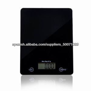 Balanza de cocina digital - comida Digital escala - cristal negro templado plataforma pequeña cocina escala <span class=keywords><strong>Descargar</strong></span> 100% - Product Image 2