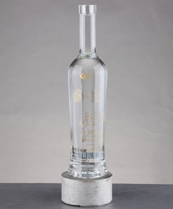 Extra blanco claro material de vidrio de la <span class=keywords><strong>botella</strong></span> de whisky para minicraft - Product Image 6