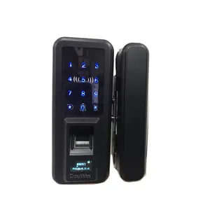 DouWin मोबाइल एप्लिकेशन फिंगरप्रिंट और डिजिटल स्विंग रपट कांच दरवाजा ताला