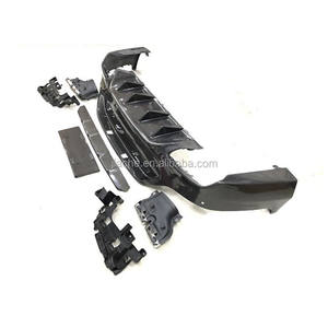 In Fibra di carbonio Parafango Posteriore Paraurti Lip Diffusore con Punte Di Scarico per Benz Classe <span class=keywords><strong>GLC</strong></span> C253 coupe Sport GLC63 2017- 2019 Car Styling - Product Image 4