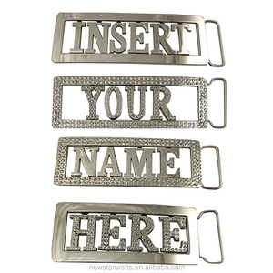 Personalizzato Custom Chrome Nome piatto Fibbia Della Cintura
