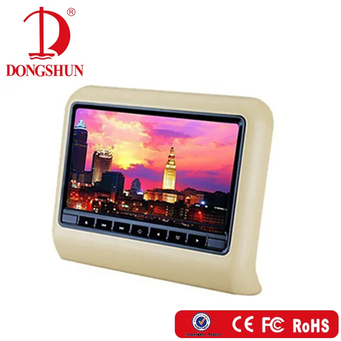 Best selling headrest 9 inch vcd cd screen mp3 mp4 pioneer game car dvd player