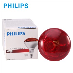 Lámpara incandescente de calefacción <span class=keywords><strong>industrial</strong></span> infrarroja <span class=keywords><strong>Philips</strong></span> BR125 IR 250W ROJO - Product Image 2