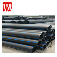 Tuyau en PEHD de 150 mm de diamètre, DN150 PN10 PN16, prix des tuyaux en plastique pour l'eau