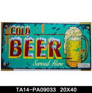 Venta caliente popular de la pared decorativa de la vendimia de hierro placa de metal cartel de chapa de arte de diseño al por <span class=keywords><strong>m</strong></span> - Product Image 6
