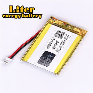 Plug 2,0-2 p 3,7 V 603450 1200 mAh rechargeable LiPo battery solar Li ion polymer lithium battery with PCM - Product Image 3