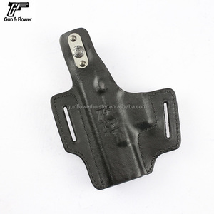 Geweerbloem 100% Echte Koeienhuid Volnerf Leer Verborgen Draagtas Buiten Tailleband Gun <span class=keywords><strong>Holster</strong></span> - Product Image 4