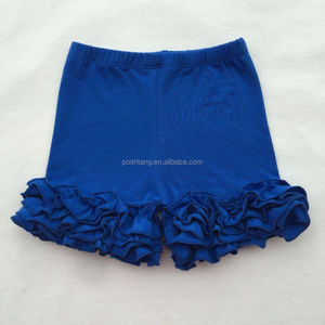 Ampia Disponibilità all'Ingrosso di Pantaloncini con Volant per Bambine, Design Estivo in <span class=keywords><strong>Cotone</strong></span> con Triplo Volant, Pronto per la Spedizione - Product Image 5
