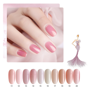 ยาทาเล็บเจลยี่ห้ออี้ติงเฉิง ซีรีส์สีชมพูนู้ด 50 สี ติดทนนาน แบบลอกได้ด้วยแสงยูวี/แอลอีดี - Product Image 6