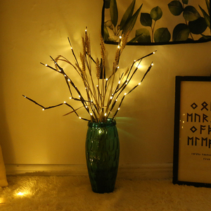 Lámpara de rama de árbol de <span class=keywords><strong>sauce</strong></span> Led con 20 bombillas, funciona con pilas, luces florales para vacaciones - Product Image 5