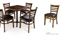 Chaise en bois style Antique, chaise à dossier, avec échelle Antique, pour restaurant