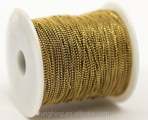 Catena a sfera in metallo da 1.0mm a 3.2mm d'oro - Product Image 2
