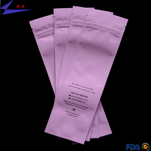 Bolsa de plástico con cremallera frontal holográfica para brochas de maquillaje, embalaje sellado al calor, transparente - Product Image 6