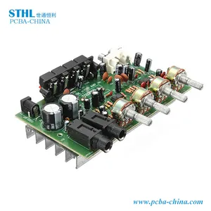 One-stop PCB PCBA Fábrica Personalizado Amplificador De Áudio Pcb Board PCB Design FR-4 2 Camadas Serviço De Montagem Turnkey 1oz 0.1mm HASL