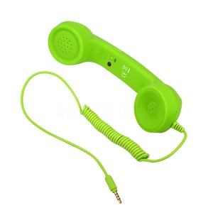 Nouveauté Classique Rétro 3,5 mm Combiné téléphonique confortable <span class=keywords><strong>Mini</strong></span> micro Haut-parleur Récepteur téléphonique pour Iphone <span class=keywords><strong>Samsung</strong></span> Huawei Tablette - Product Image 4