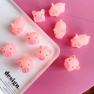 Экологически чистая мини-игрушка, маленькие пластиковые свинки, милая мягкая розовая свинья, рекламная игрушка - Product Image 4