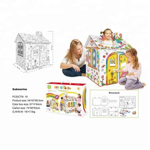 บ้านกระดาษ <span class=keywords><strong>3</strong></span> มิติ สร้างสรรค์สำหรับเด็ก บ้านกระดาษ DIY สีสันสดใสสำหรับเด็ก - Product Image 5