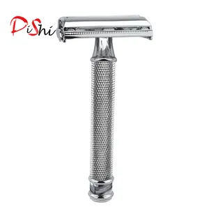 Butterfly shaving razor stainless steel metal handle double sides safety razor with brush shaving kit shaving men razor