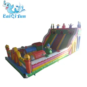Inflatable Cartoon Castle, Jumping Commercial Inflatable Bouncer Castle