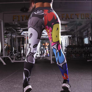 Ecoparty Sexy A <span class=keywords><strong>Vita</strong></span> <span class=keywords><strong>Alta</strong></span> Pantaloni di Yoga di Sport Delle Donne Leggings Stampati Leggings Sport Allenamento di Fitness In Esecuzione Pantaloni <span class=keywords><strong>Leggins</strong></span> - Product Image 1