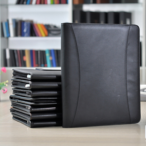 Pu da điều hành thư mục máy tính dây kéo đóng cửa A4 túi tài liệu cho các cuộc họp thời trang trình bày thư mục cuộc họp - Product Image 2