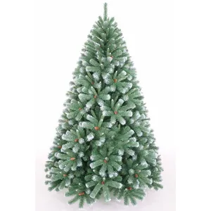 Pohon buatan Pohon Natal kualitas tinggi, dekorasi Pohon Natal perlengkapan dekorasi Natal 4ft-8ft