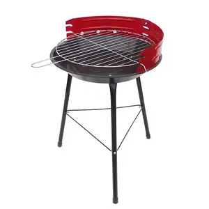 Outdoor Barbecue Grill 14inch Small Portable Barbecue Outdoor Charcoal BBQ Grill