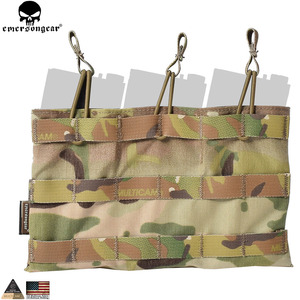 EMERSONGEAR 5,56 Triple Open Top Mag Pouch tactical combat Molle out Bag magazine Mag holder Multicam Coyote brown - Product Image 1