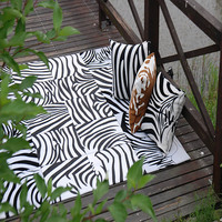 Faux pelz kuh leder patchwork teppich Tier Zebra Schwarz Weiß Streifen Benutzerdefinierte Teppiche Europäischen Stil