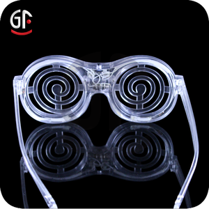Decoracion al por mayor a estrenar de plástico de forma redonda led gafas de sol - Product Image 4
