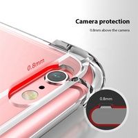 Antichoc Cristal Clair Étui de Téléphone, Transparente de TPU couverture de téléphone pour iPhone 7 8 plus XS Max XR