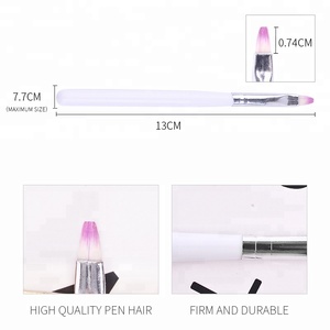 Misscheering White Nail Art Brush UV Gel Polish pittura disegno pennelli sfumati <span class=keywords><strong>penna</strong></span> per unghie accessori per punte per unghie fai da te Manicure - Product Image 2