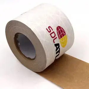 Logotipo personalizado Impresso saco de Papel kraft branco Embalagem Pegajosa Fita de vedação