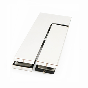 Morsetto a L in Acciaio Inox per Porte in Vetro, Finitura Specchio/Satinata, Spessore 10-12mm, Elegante Accessorio per Porte in Vetro - Product Image 3