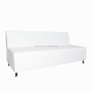 Perabot Ruang Tamu Sofa Bersekat Kulit Hitam Putih Murah - Product Image 2