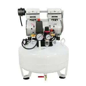 AC 220V 110V 25L 750W oil-free low noise silent portable Hospital medical dental air compressor